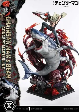 CHAINSAW MAN CONCEPT MASTERLINE SERIES ESTATUA 1/6 CHAINSAW MAN & BEAM 73 CM