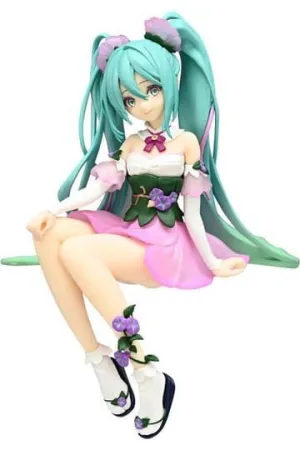 HATSUNE MIKU ESTATUA PVC NOODLE STOPPER FLOWER FAIRY MORNING GLORY PINK COLOR VER. 14 CM