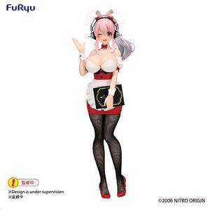 SUPER SONICO ESTATUA PVC BICUTE BUNNIES SUPER SONICO WAITRESS VER. 28 CM