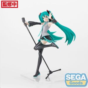 HATSUNE MIKU SERIES ESTATUA LUMINASTA PVC PROJECT DIVA MEGA39'S 15TH DIVA VER. 18 CM