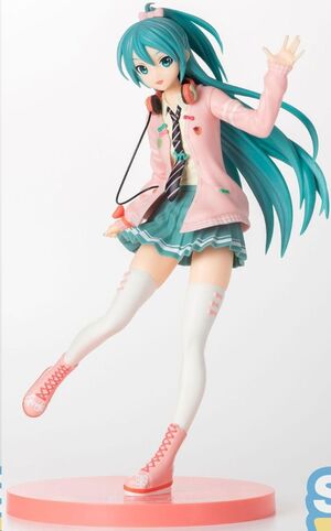 HATSUNE MIKU DIVA ARCADE FUTURE TONE HATSUNE MIKU RIBBON GIRL VER. SPM FIGURA 24 CM