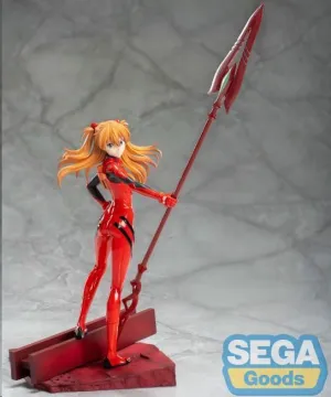 EVANGELION: 3.0+1.0 THRICE UPON A TIME ESTATUA LUMINASTA PVC ASUKA SHIKINAMI LANGLEY X SPEAR OF LONGINUS 20 CM