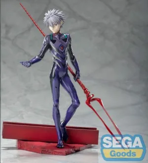 EVANGELION: 3.0+1.0 THRICE UPON A TIME ESTATUA LUMINASTA PVC KAWORU NAGISA X SPEAR OF LONGINUS 21 CM