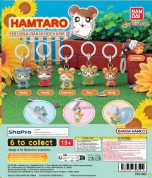 GASHAPON HAMTARO PERSONAL MARKER CHARM 2