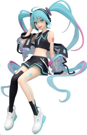 HATSUNE MIKU ESTATUA PVC NOODLE STOPPER NEON CYBER 16 CM