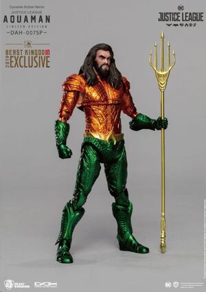 LIGA DE LA JUSTICIA DYNAMIC FIGURA ACTION HEROES 1/9 AQUAMAN COMIC COLOR VER. 20 CM