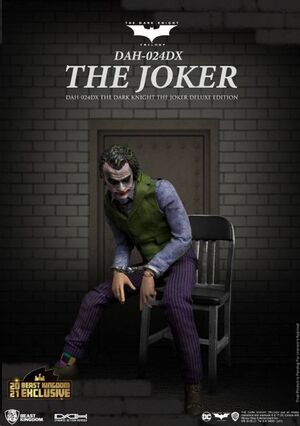 BATMAN EL CABALLERO OSCURO FIGURA DYNAMIC 8CTION HEROES 1/9 THE JOKER VERSIÓN DELUXE 21 CM