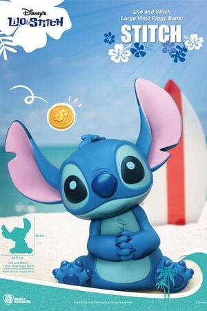 LILO & STITCH DISNEY HUCHA PIGGY BANK VINLY STITCH 44 CM