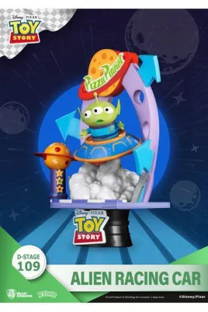 TOY STORY DIORAMA PVC D-STAGE ALIEN RACING CAR CLOSED BOX VERSION 15 CM