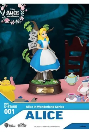 ALICIA EN EL PAÍS DE LAS MARAVILLAS ESTATUA PVC MINI DIORAMA STAGE ALICE 10 CM