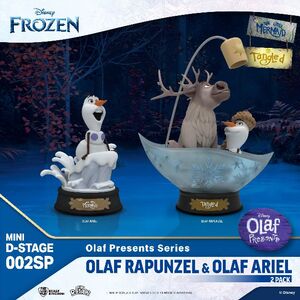 FROZEN OLAF PRESENTS SERIES PACK 2 ESTATUA 10 CM OLAF RAPUNZEL & ARIEL (EDICION EXCLUSIVA)