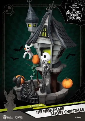 PESADILLA ANTES DE NAVIDAD DIORAMA PVC 15 CM D-STAGE JACK´S HAUNTED HOUSE