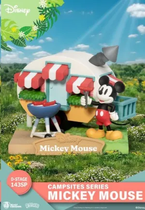 DISNEY DIORAMA PVC D-STAGE CAMPSITE SERIE MICKEY MOUSE EDICIÓN ESPECIAL 10 CM