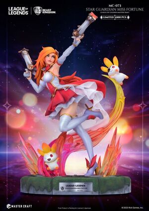 LEAGUE OF LEGENDS ESTATUA MASTER CRAFT STAR GUARDIAN MISS FORTUNE 39 CM