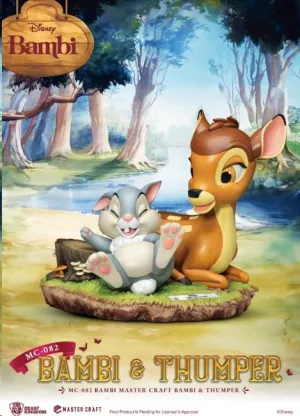 DISNEY ESTATUA MASTER CRAFT BAMBI & TAMBOR 26 CM