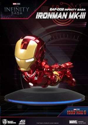 IRON MAN 3 ESTATUA CON LUZ EGG ATTACK IRON MAN MARK III 16 CM