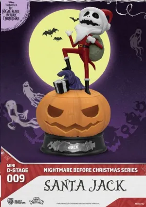 PESADILLA ANTES DE NAVIDAD FIGURA PVC MINI DIORAMA STAGE SANTA JACK 10 CM