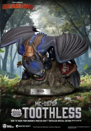 CÓMO ENTRENAR A TU DRAGÓN II ESTATUA MASTER CRAFT TOOTHLESS 38 CM