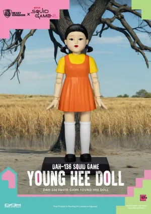 EL JUEGO DEL CALAMAR FIGURA CON SONIDO YOUNG HEE DOLL 30 CM