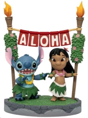 DISNEY LILO Y STITCH DIORAMA PVC D-STAGE ALOHA 16 CM
