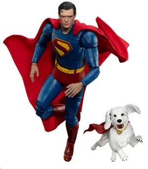 SUPERMAN (2025) FIGURA SUPERMAN & KRYPTO 21 CM