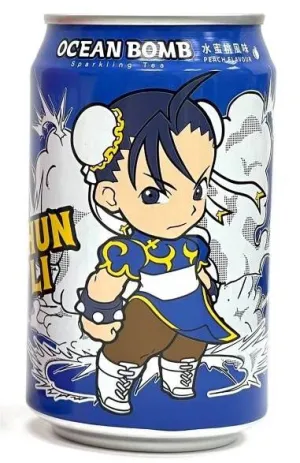 OCEAN BOMB & STREET FIGHTER - SABOR A MELOCOTÓN (CHUN-LI) 330 ML