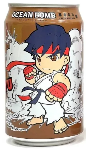 OCEAN BOMB & STREET FIGHTER - SABOR A MANZANA (RYU)  330 ML