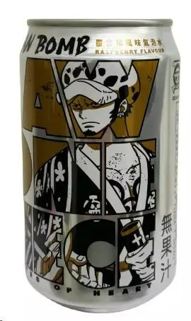 OCEAN BOMB & ONE PIECE EDICION FRAMBUESA (LAW) 330ML