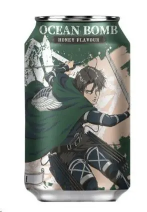 OCEAN BOMB & ATAQUE A LOS TITANES EDICION MIEL (LEVI ACKERMAN) 330ML