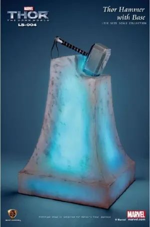 MJOLNIR EL MARTILLO DE THOR CON BASE LS-004 ESTATUA 130 CM THOR 2 LIFE SIZE