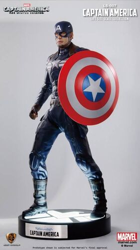 CAPITAN AMERICA 2 LS-007 ESTATUA 200 CM LIFE SIZE                          