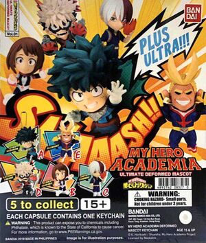 MY HERO ACADEMIA GASHAPON SWING 01                                         