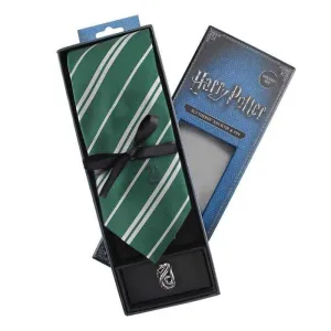 HARRY POTTER SET DELUXE DE CORBATA Y PIN SLYTHERIN                         