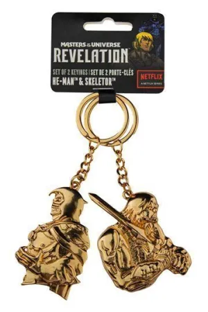 MASTERS OF THE UNIVERSE REVELATION PACK DE 2 LLAVEROS HE MAN & SKELETOR
