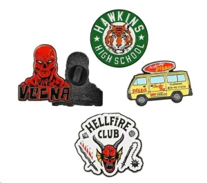STRANGER THINGS PACK 4 PIN CHAPAS TEMPORADA 4