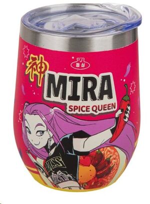 LAS GUERRERAS K-POP TAZA DE VIAJE MIRA SPICE QUEEN