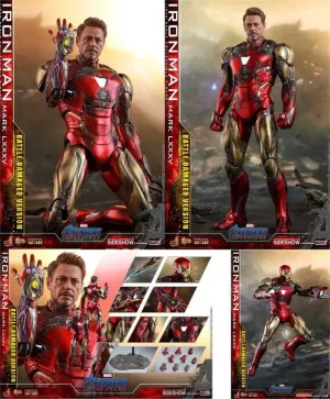 VENGADORES ENDGAME FIG MM2 DIECAST IRON MAN MARK LXXXV BATTLE DAMAGED 32CM 