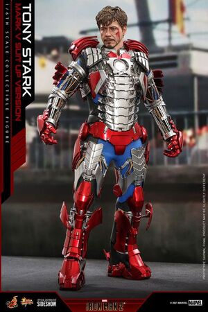 IRON MAN II FIG MOVIE 31 CM MASTERPIECE 1/6 TONY STARK MARK V SUIT UP VERSION