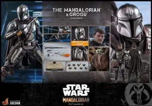 STAR WARS THE MANDALORIAN PACK DE 2 FIG 30 CM 1/6 THE MANDALORIAN & GROGU