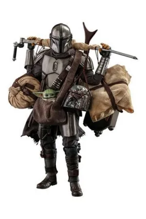 STAR WARS THE MANDALORIAN PACK DE 2 FIG 30 CM 1/6 THE MANDALORIAN & GROGU DELUXE VERSION