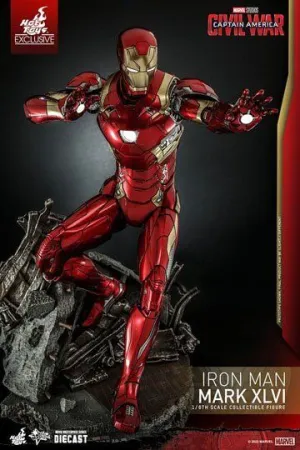IRON MAN FIGURA MOVIE MASTERPIECE DIECAST 1/6 IRON MAN MARK XLVI 32 CM