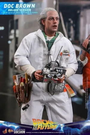 REGRESO AL FUTURO FIG 30 CM MOVIE MASTERPIECE 1/6 DOC BROWN (DELUXE VERSION)