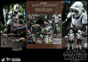 STAR WARS EPISODIO VI FIG 30 CM 1/6 SCOUT TROOPER & SPEEDER BIKE