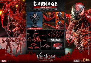 VENOM HABRÁ MATANZA FIGURA MOVIE MASTERPIECE SERIES PVC 1/6 CARNAGE DELUXE VER 43CM