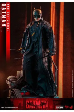 THE BATMAN FIGURA MOVIE MASTERPIECE 1/6 BATMAN WITH BAT-SIGNAL 31 CM