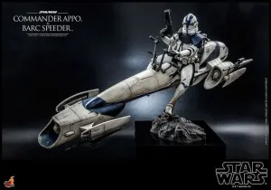 STAR WARS THE CLONE WARS FIG 1/6 COMMANDER APPO Y BARC SPEEDER 30 CM