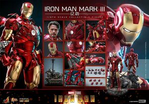 IRON MAN FIGURA MOVIE MASTERPIECE SERIES DIECAST 1/6 IRON MAN MARK III (2.0) 32 CM