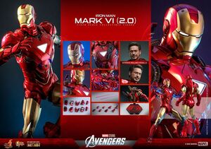 MARVEL LOS VENGADORES FIGURA MOVIE MASTERPIECE DIECAST 1/6 IRON MAN MARK VI (2.0) 32 CM