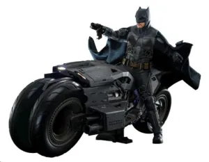 THE FLASH FIGURA CON VEHÍCULO MOVIE MASTERPIECE 1/6 BATMAN & BATCYCLE SET 30 CM
