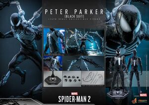 SPIDERMAN II FIGURA 30CM VIDEOJUEGO MASTERPIECE 1/6 PETER PARKER (TRAJE NEGRO)